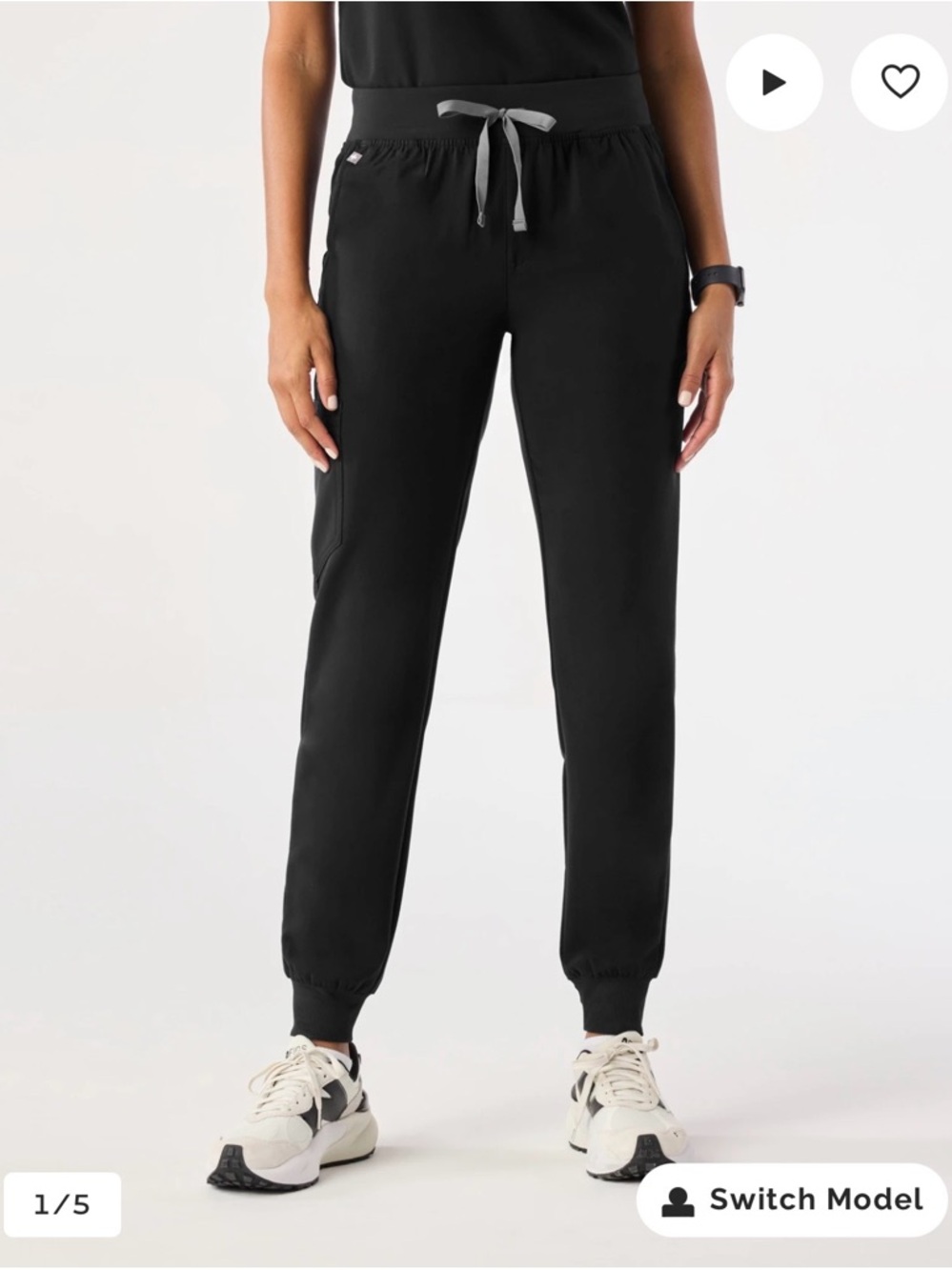 Figs Women’s Black Joggers Medical Scrubs S Zamora style